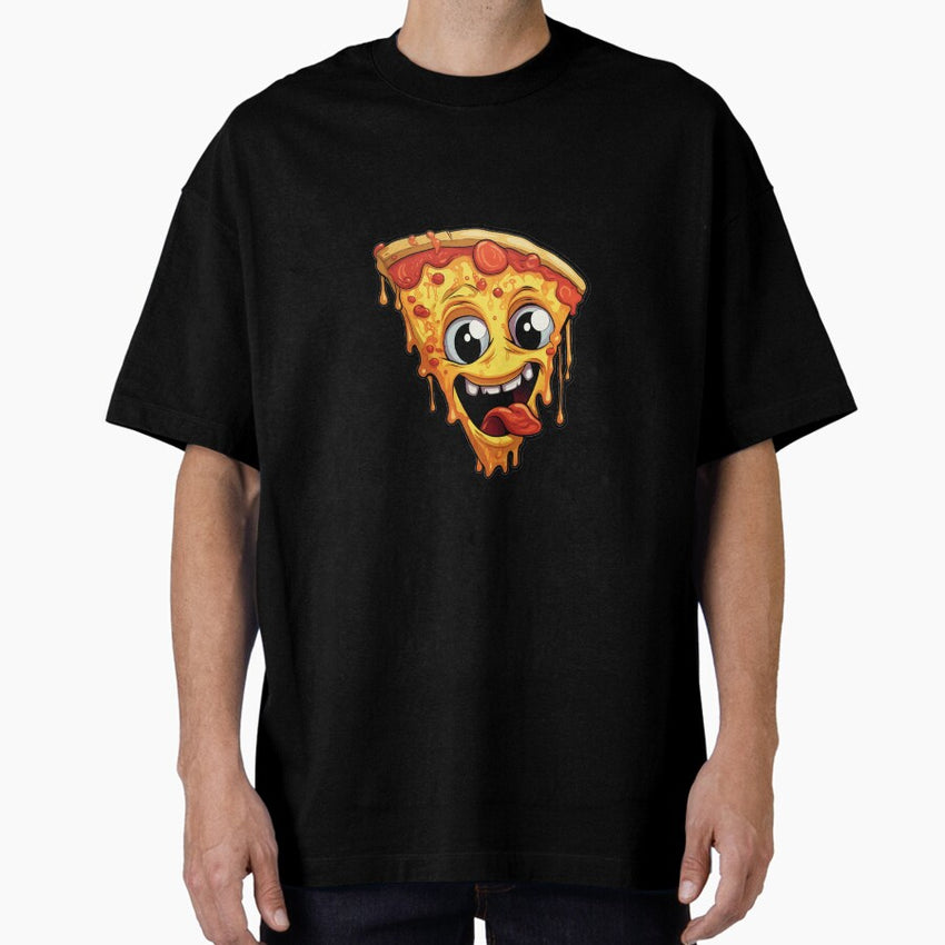 crazy slice of pizza Oversized T-Shirt