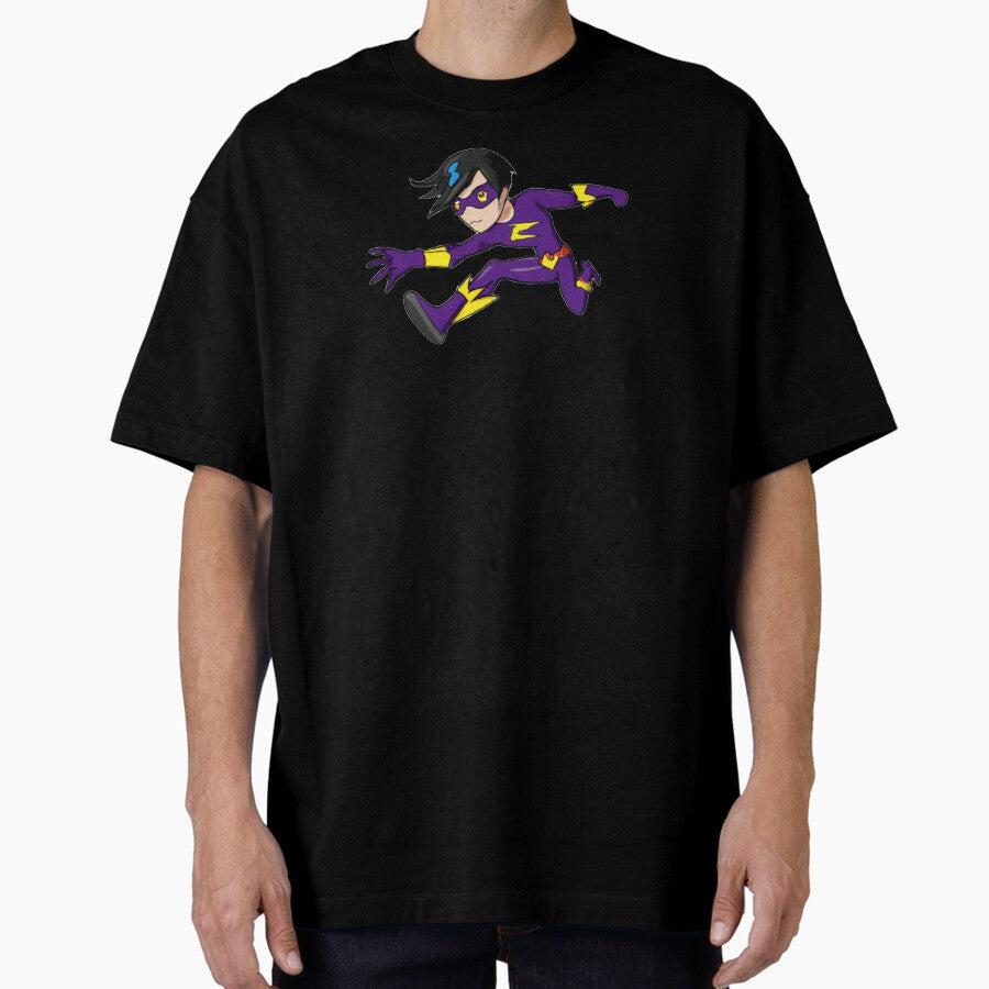 Chibi Superhero: Power Unleashed! Oversized T-Shirt