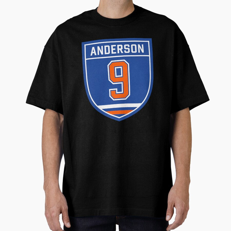 Anderson #9 emblem Oversized T-Shirt