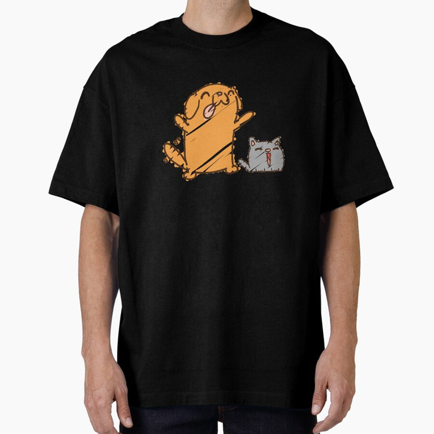 Best Friends Fur-Ever, Pet Pun Oversized T-Shirt