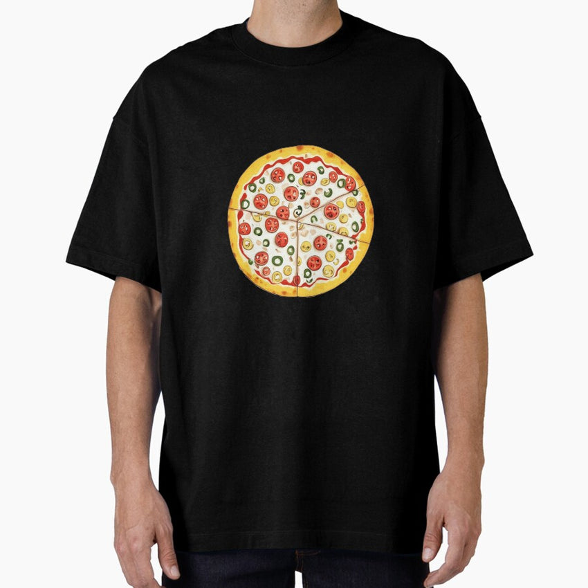 Cropped Pizza Box #1 - Big Oversized T-Shirt