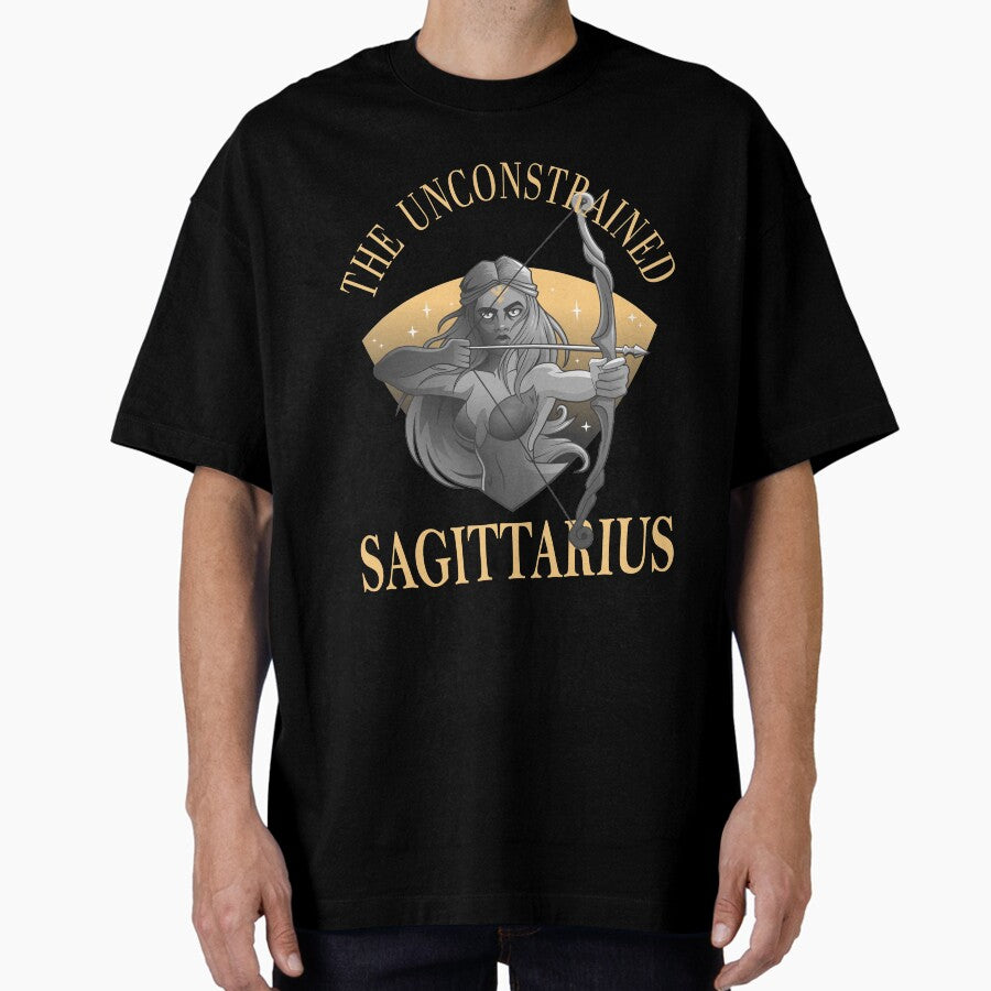 Sagittarius Zodiac Sign, Astrology, Astrological Sign Oversized T-Shirt