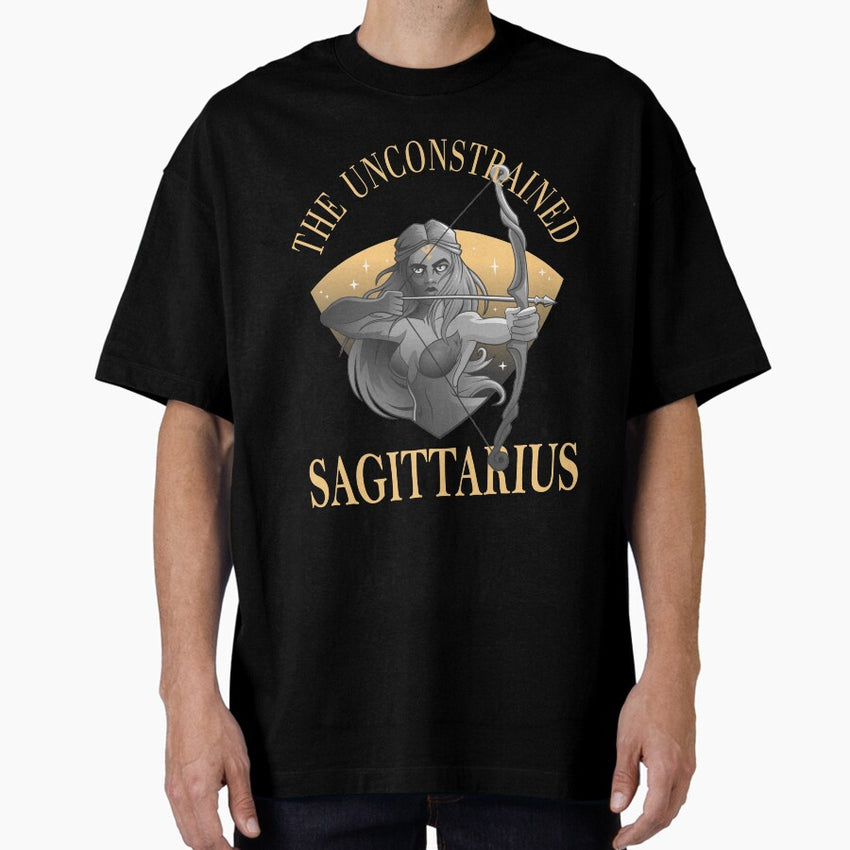 Sagittarius Zodiac Sign, Astrology, Astrological Sign Oversized T-Shirt