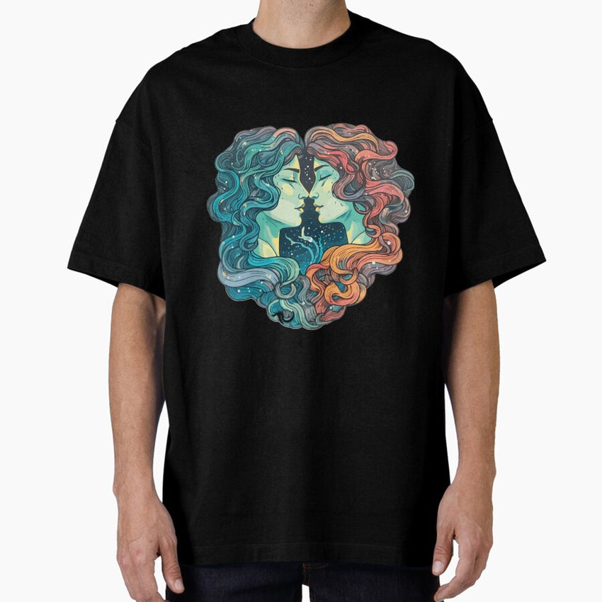 Airborne Wanderer Embracing Freedom As A Gemini Oversized T Shirt