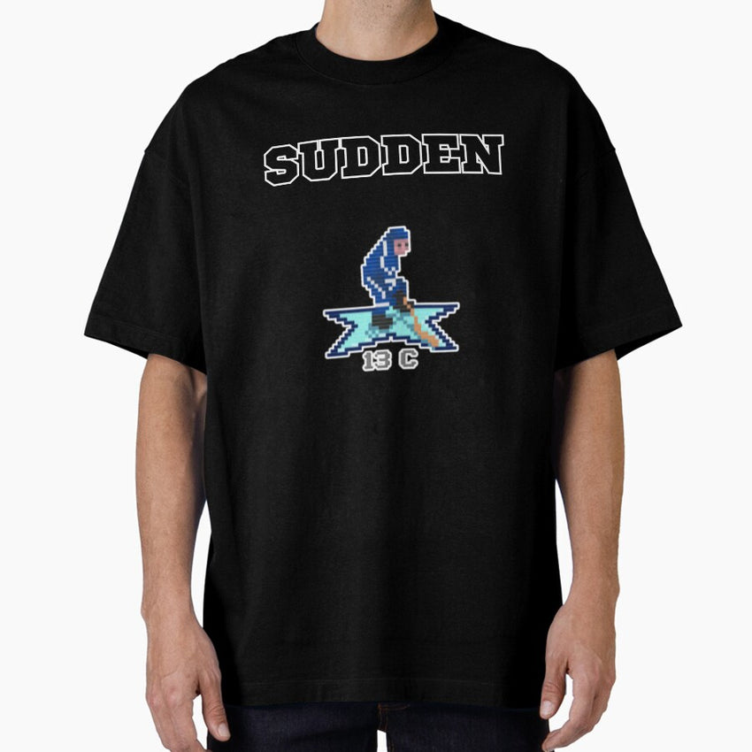 8bit hockey Sudden Oversized T-Shirt