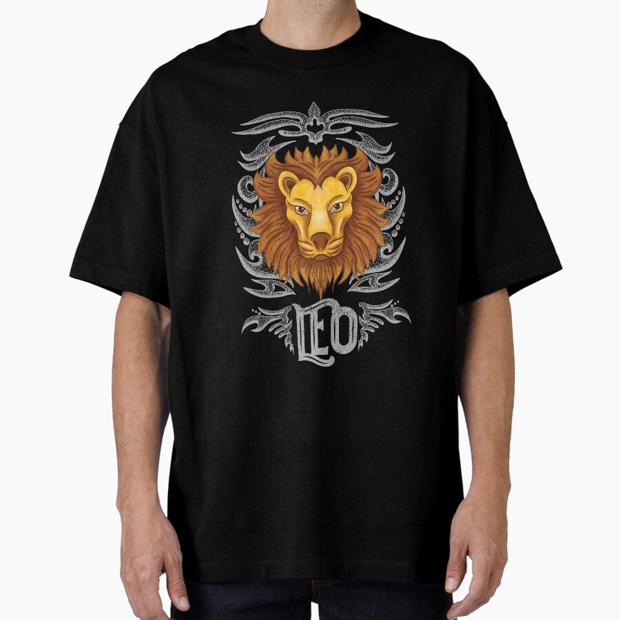 Leo Zodiac Birthday Oversized T-Shirt