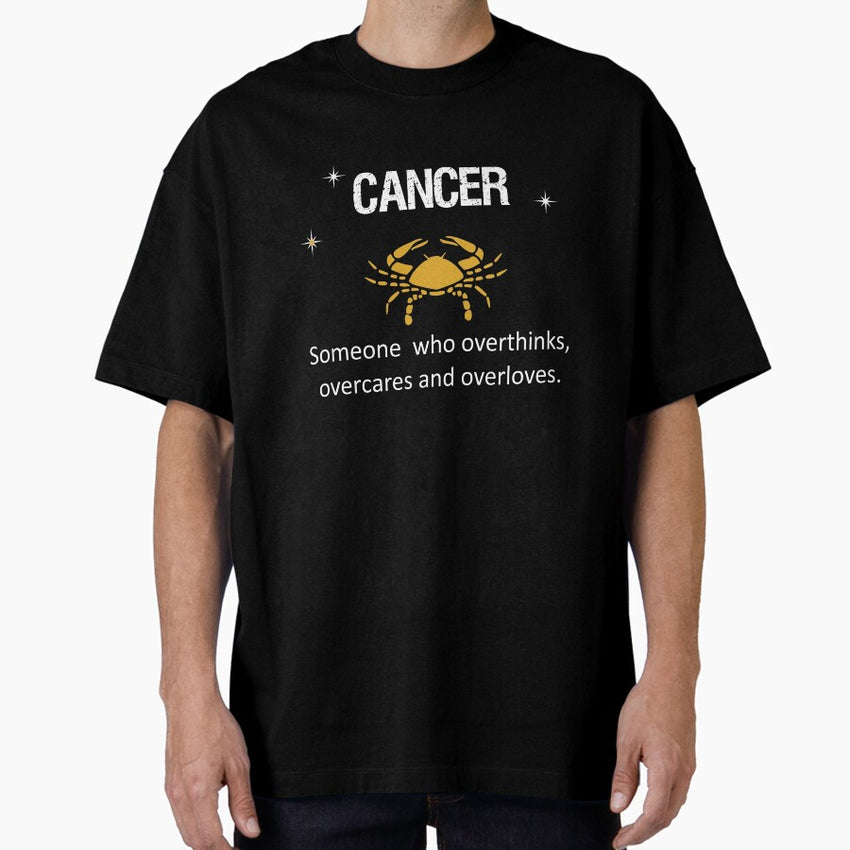 Cancer Zodiac Sign Test Oversized T-Shirt