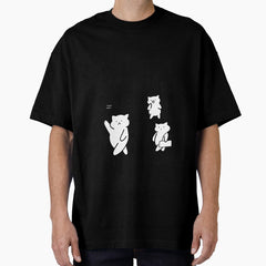 Adventure Awaits In Edinburgh Castle Scotland Cute Cat Characters In Minimalist Line Art Oversized T Shirt