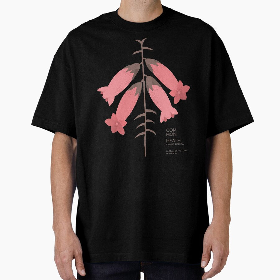 Common Heath, Floral of Victoria, Australia Oversized T-Shirt