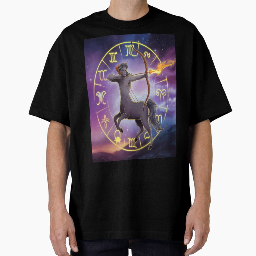 Astrology Zodiac Designs: Sagittarius #2 Oversized T-Shirt