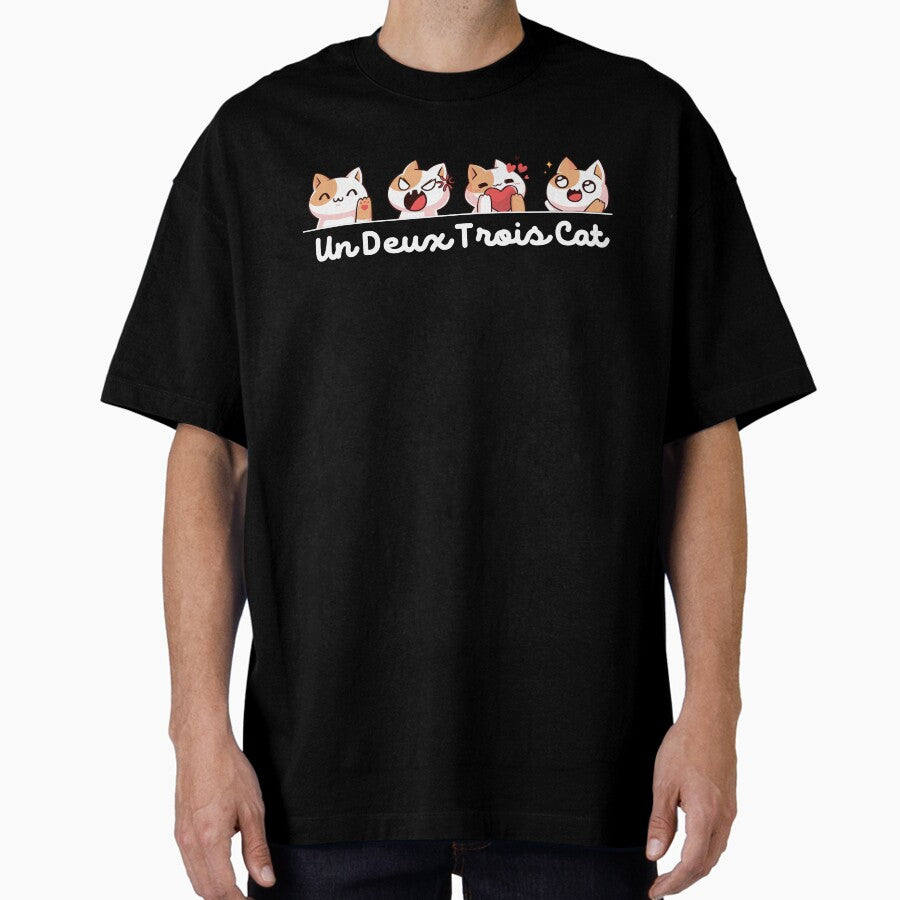 Un deux trois cat Oversized T-Shirt