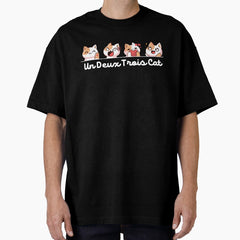 Un deux trois cat Oversized T-Shirt