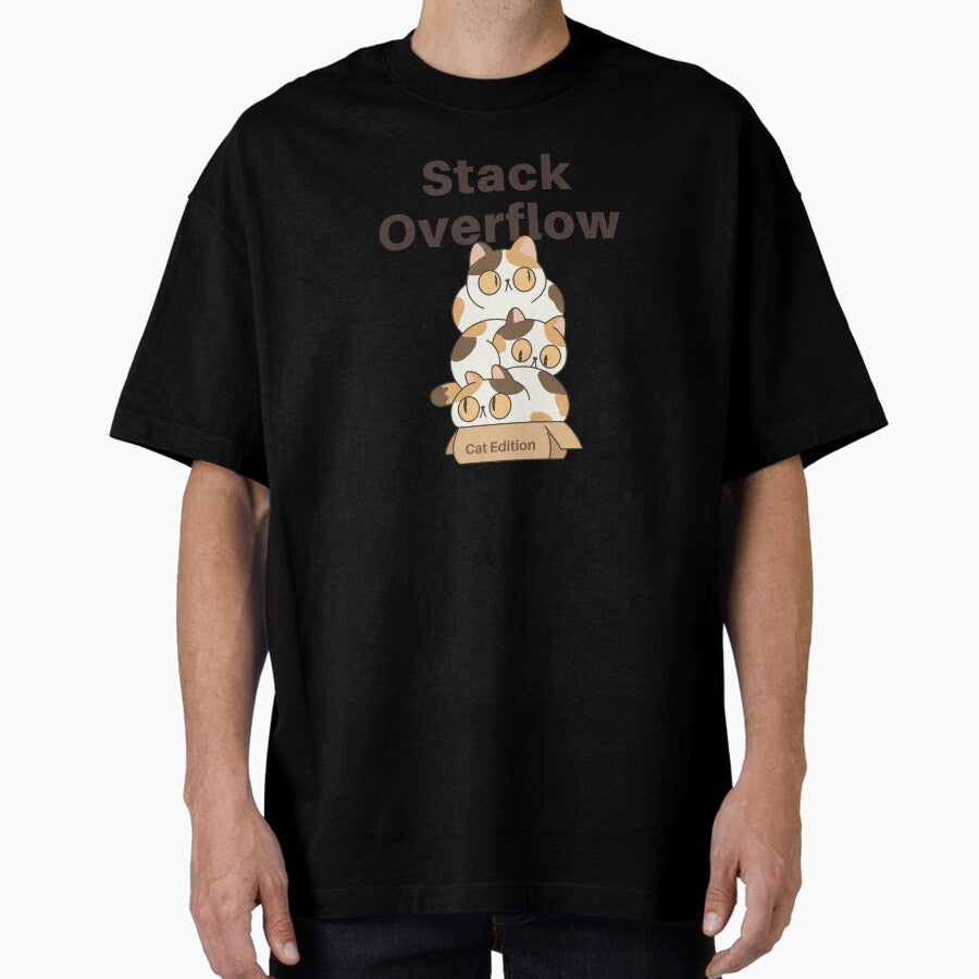 Stack Overflow Cat Edition Oversized T-Shirt