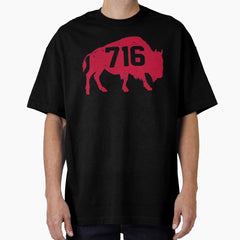 716 Area Code Buffalo New York BFLO WNY Oversized T-Shirt