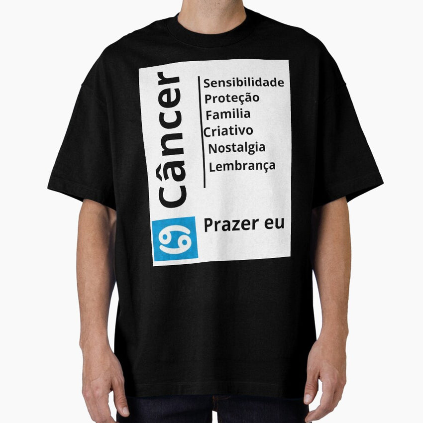 Cancer the sign of the family. Oversized T-Shirt