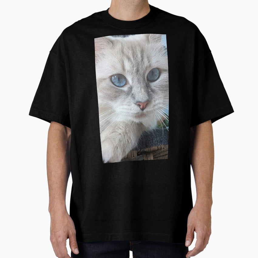 Lynx ragdoll cat queen Oversized T-Shirt
