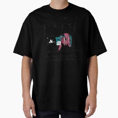 Banksy Cat - street is a canvas, wall is a frame Oversized T-Shirt