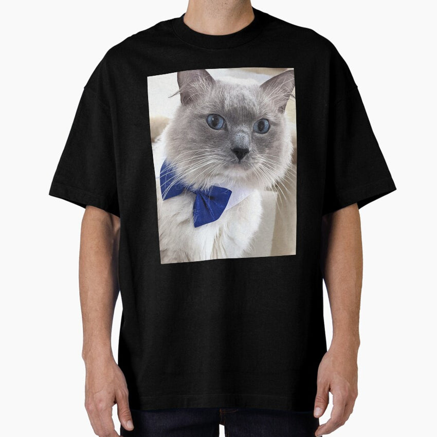 Ragdoll boss cat Odin Oversized T-Shirt