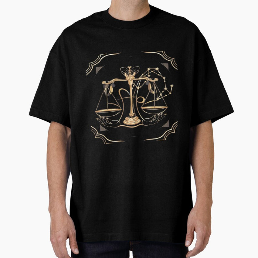 Astrology Zodiac Designs: Libra #11 Oversized T-Shirt
