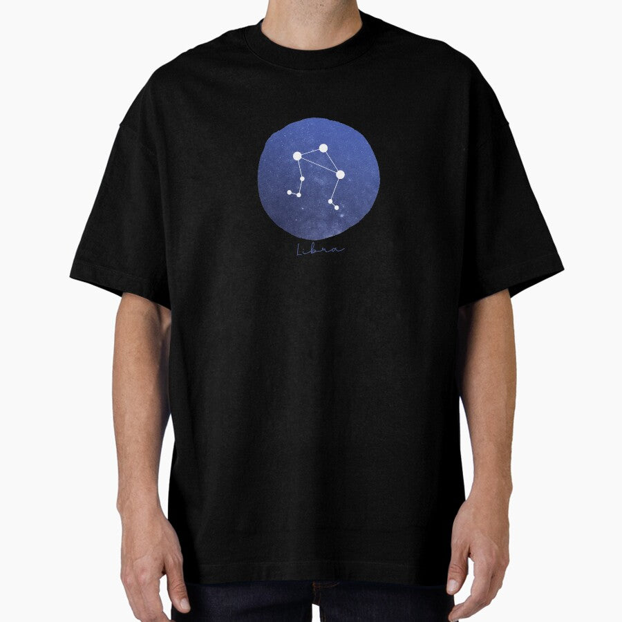 a Zodiac Sign Libra Oversized T-Shirt