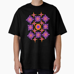 Retro Dream - orange and purple Oversized T-Shirt