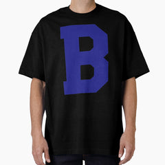 Alphabet, Blue B, Sports letter B Oversized T-Shirt
