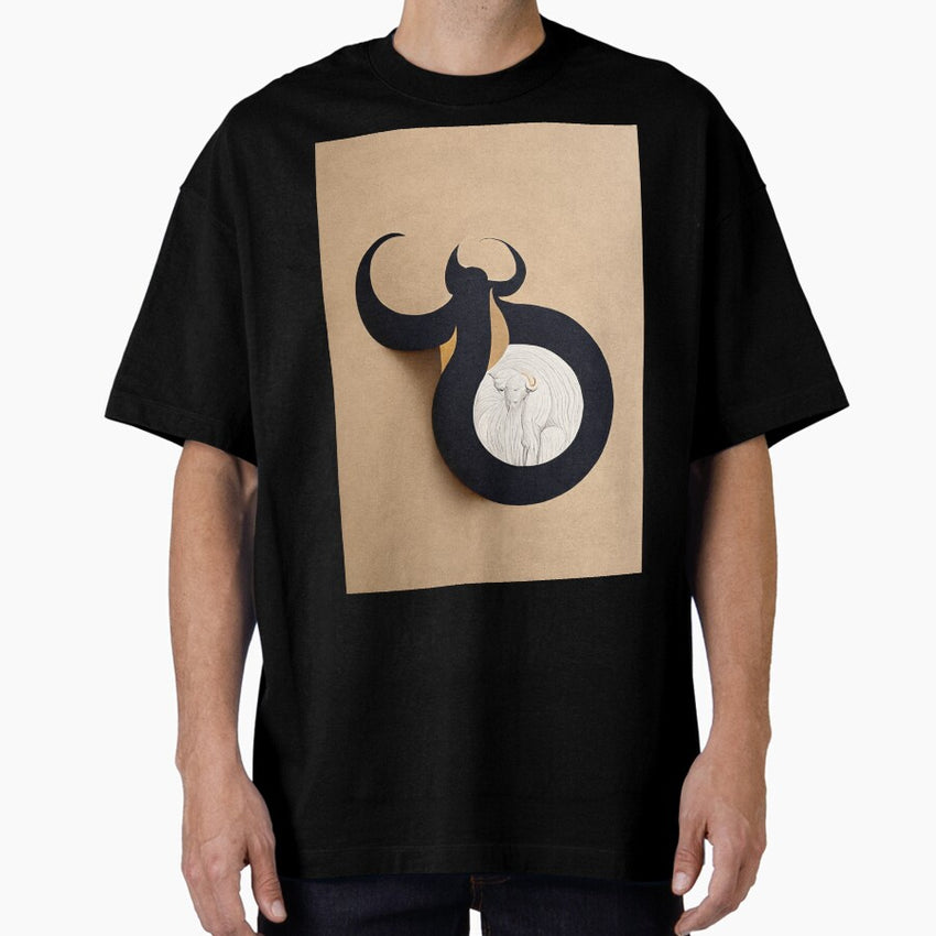 Aries Zodiac Sign Astrology Symbol Birth Chart Oversized T Shirt