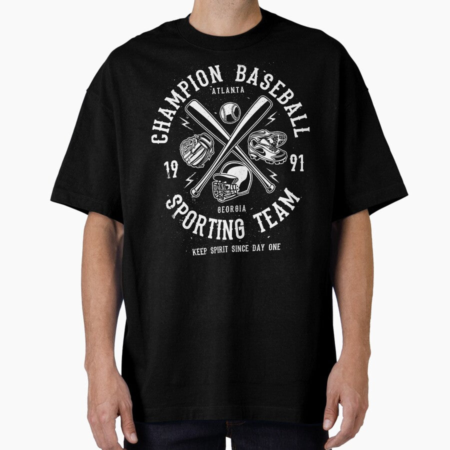 Champion Baseball Sporting Team Oversized T-Shirt