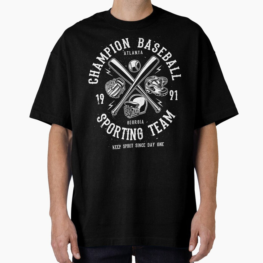 Champion Baseball Sporting Team Oversized T-Shirt