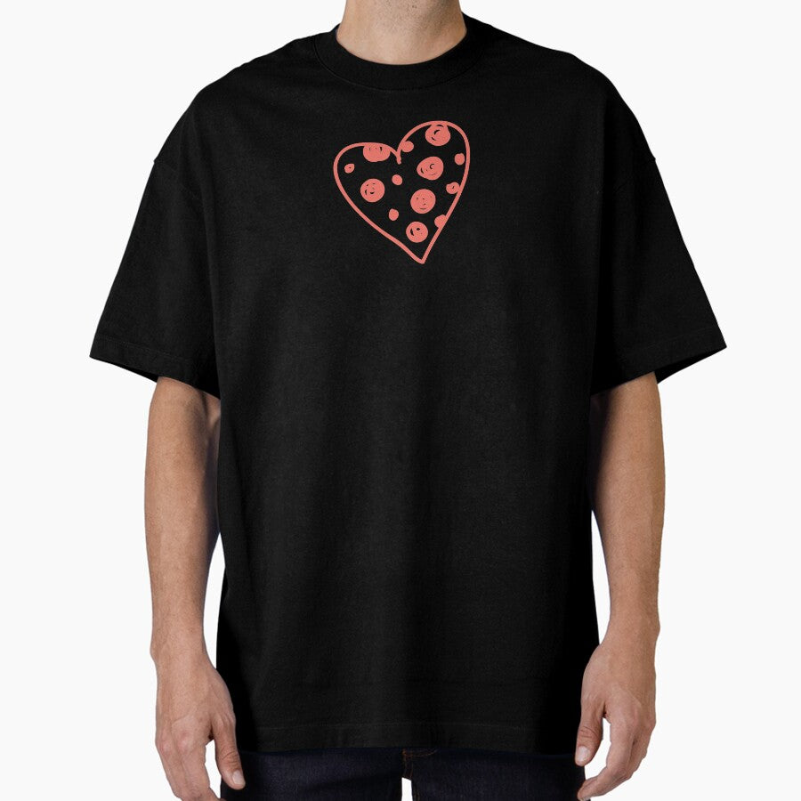Hand Drawn Heart 09 Oversized T-Shirt