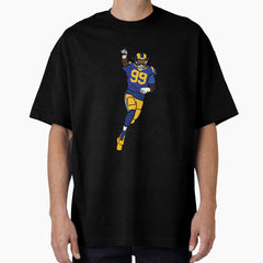 Aaron Donald Sack Celebration Los Angeles Rams Nfl Oversized T Shirt