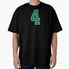 4 number, green lucky sports four Oversized T-Shirt