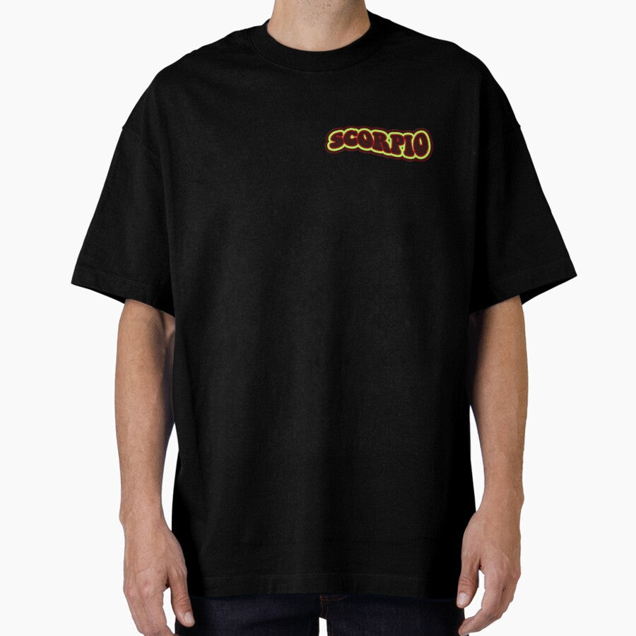 Scorpio zodiac sign design Oversized T-Shirt