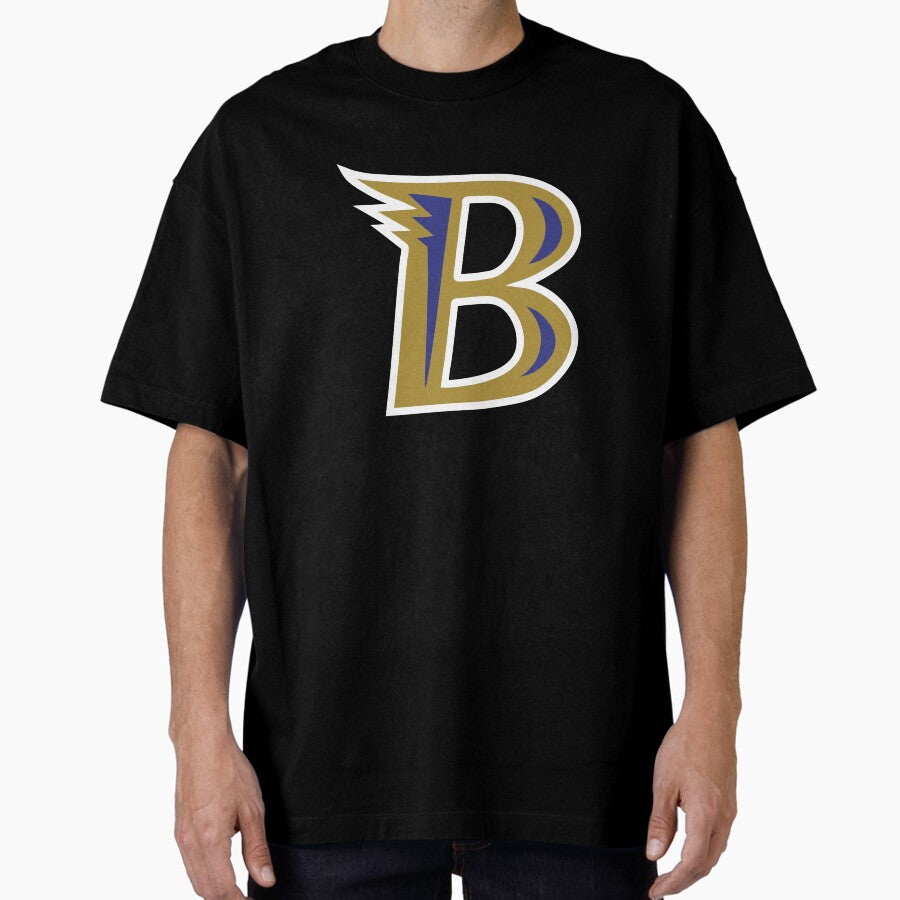 B raven letter Oversized T-Shirt