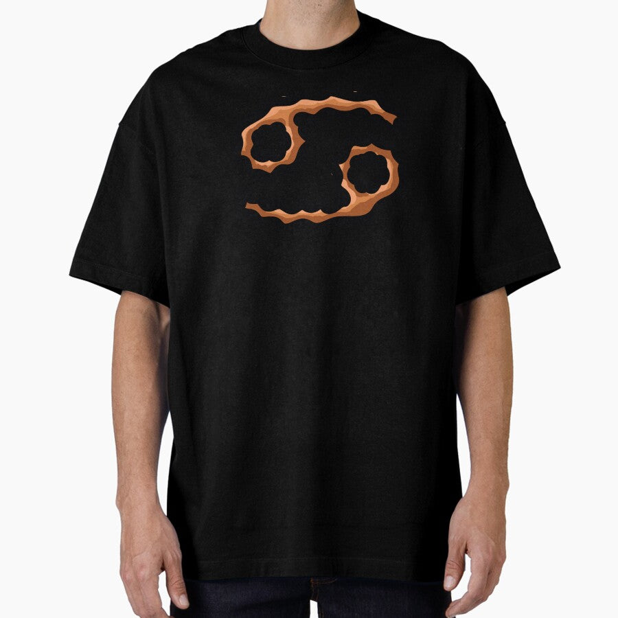 Zodiac sing Cancer (orange) Oversized T-Shirt