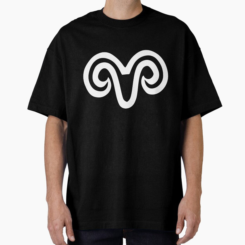 Aries Emblem Astrology Zodiac Birth Sign Oversized T Shirt