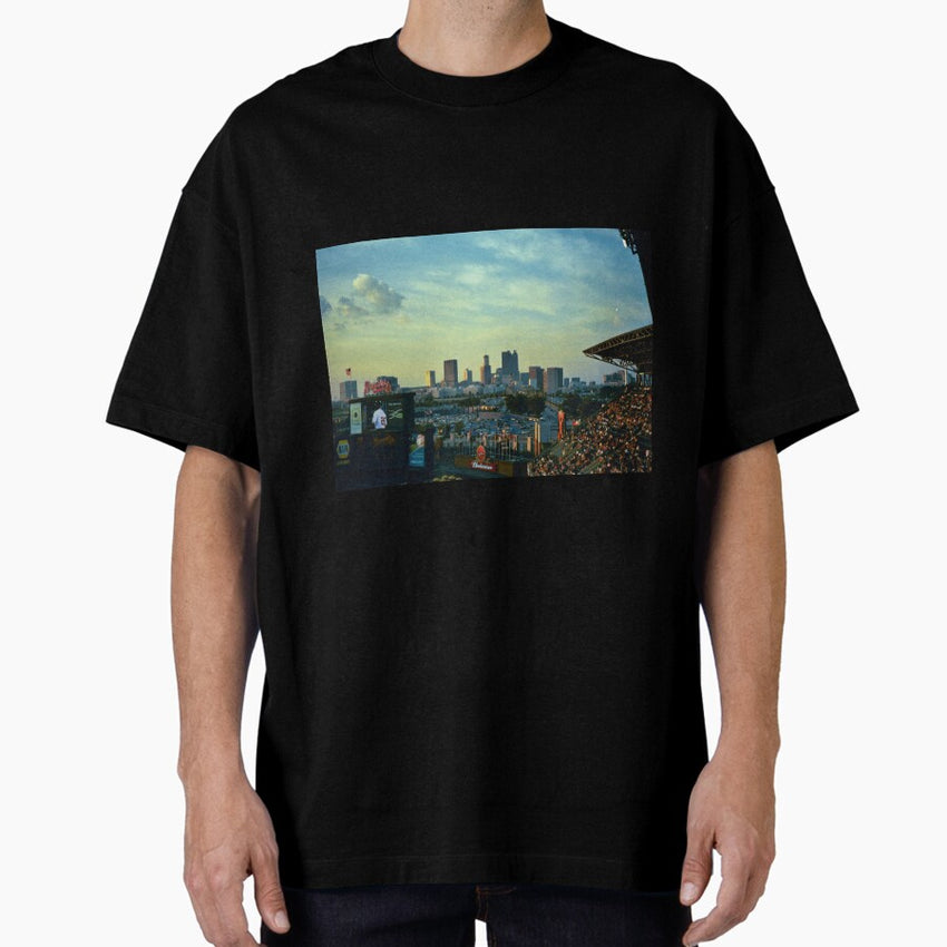 Atlanta Skyline from Turner Field Oversized T-Shirt