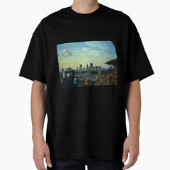 Atlanta Skyline from Turner Field Oversized T-Shirt