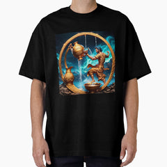 Horoscope - Zodiac Sign - Aquarius 1 Oversized T-Shirt