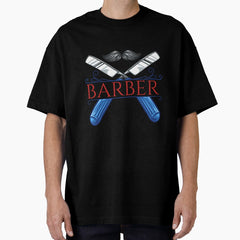 Barber Mustache Oversized T Shirt