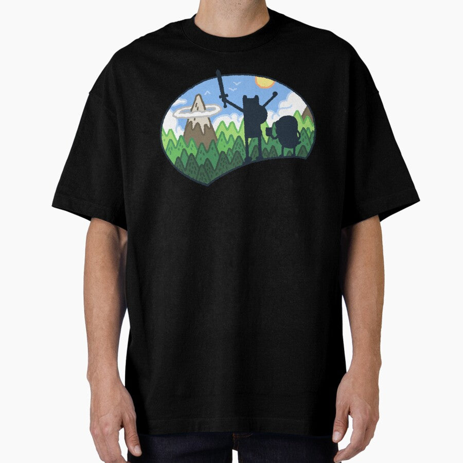 Adventure Begins Oversized T Shirt