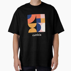 Cumbia - Retro Latin Jazz Music - Minimal Pattern Oversized T-Shirt
