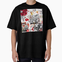 Sagittarius Art Collage Oversized T-Shirt