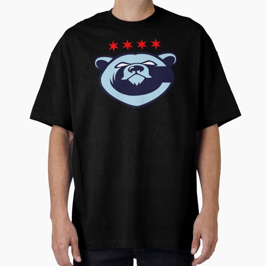Chicago Bear (flag) 2 Oversized T-Shirt