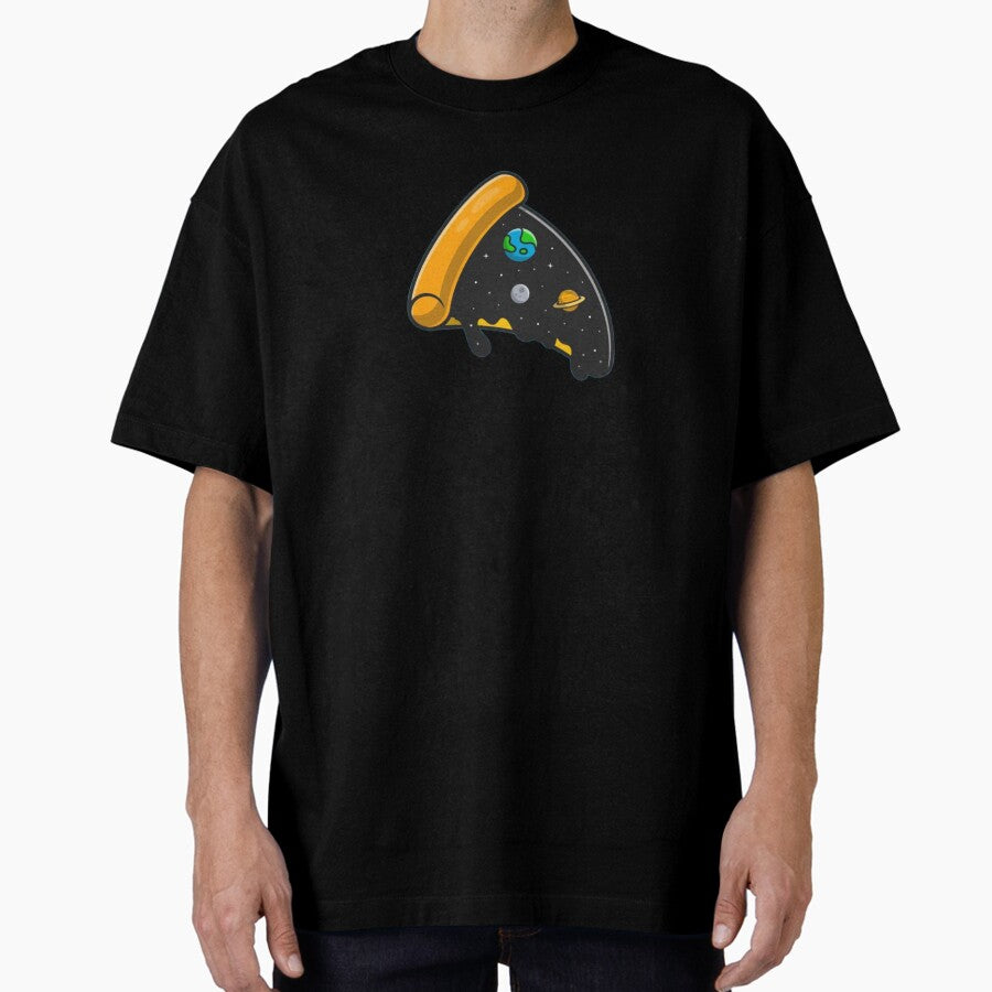 pizza space Oversized T-Shirt