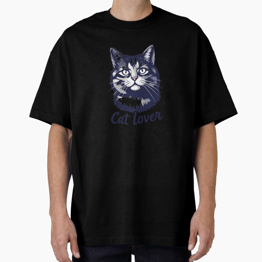 cat lover t shirt Oversized T-Shirt