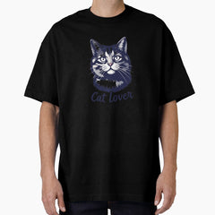 cat lover t shirt Oversized T-Shirt