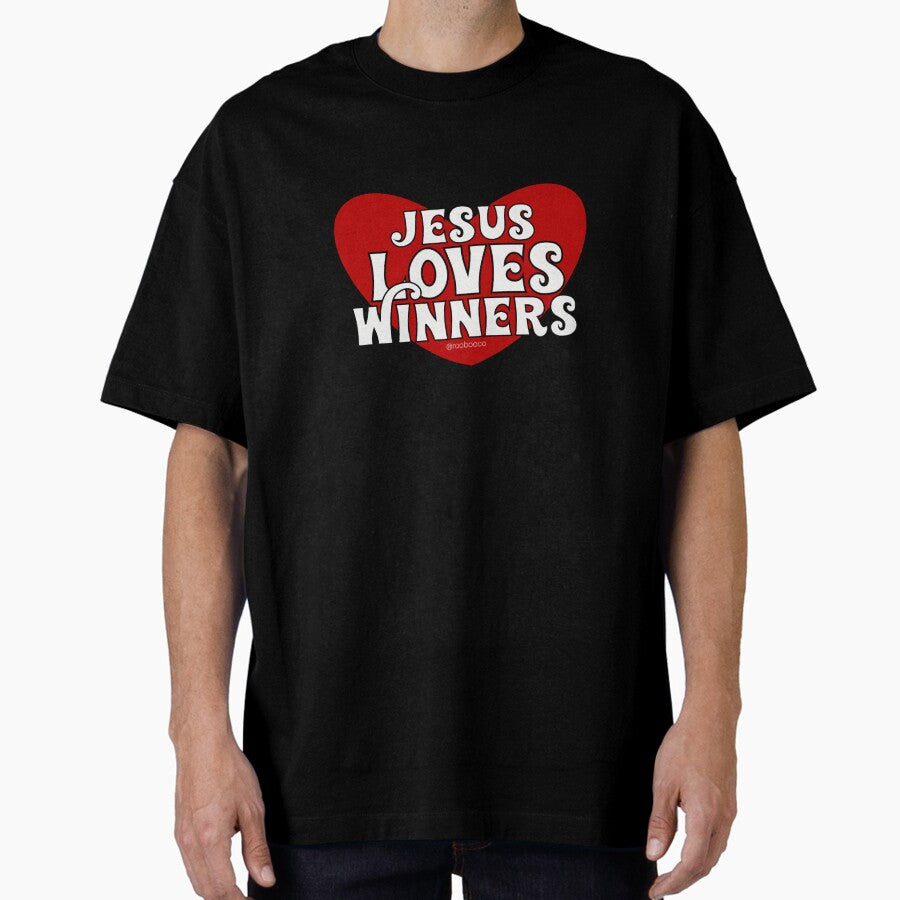 Jesus Loves Winners Oversized T-Shirt