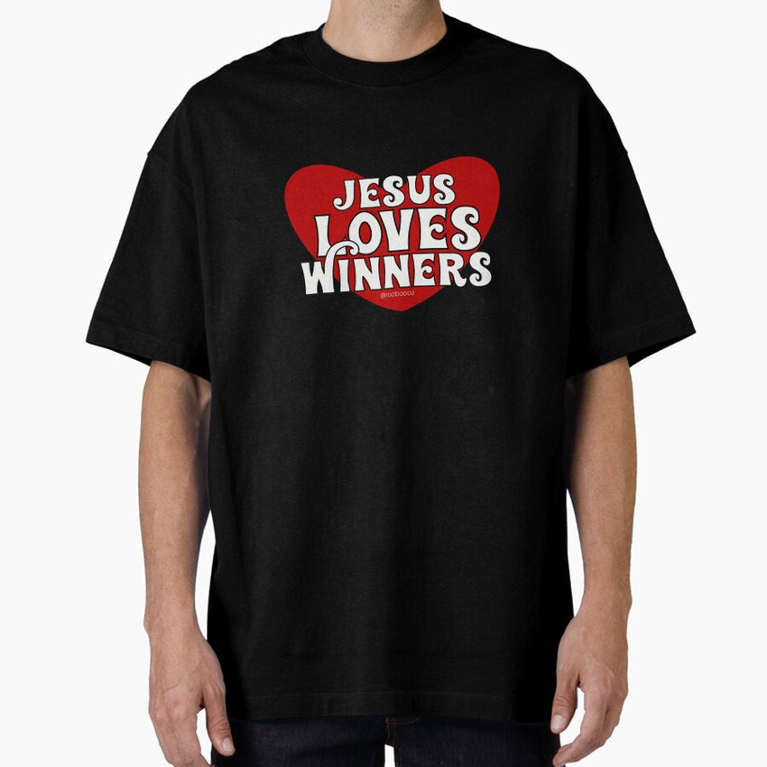 Jesus Loves Winners Oversized T-Shirt