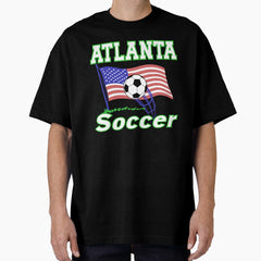 Atlanta soccer football fan Oversized T-Shirt